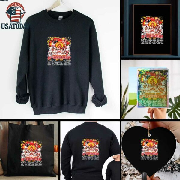 Official Kansas City Chiefs Teams 65th Anniversary 1960 2025 Signatures Shirt