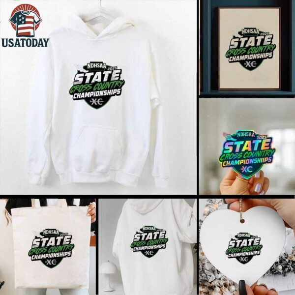 Official Ndhsaa State Cross Country Championships State Meet Logo 2025 T Shirt