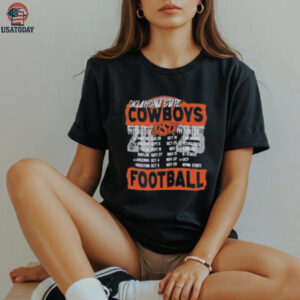Official Oklahoma State Cowboys 2025 Football Schedule shirt