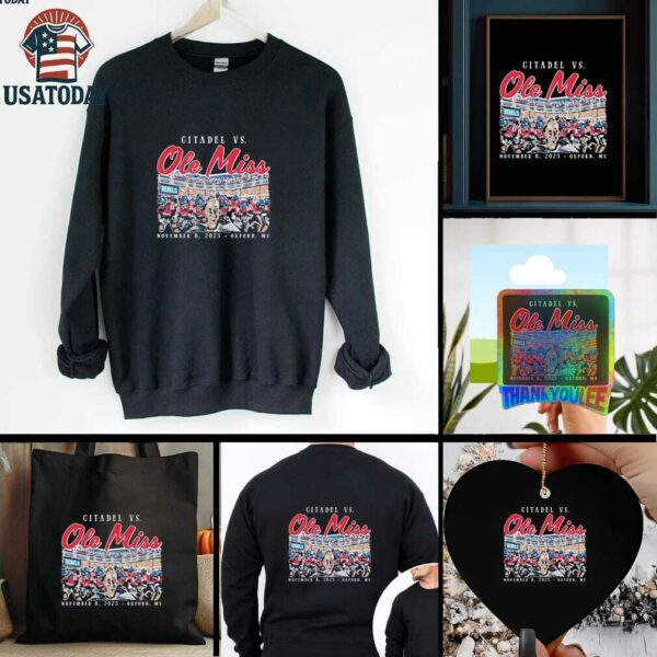 Official Ole Miss Rebels vs. Citadel Bulldogs Game Day 2025 Shirt