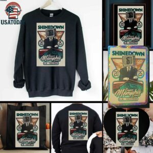Official Shinedown Memphis TN August 30 2025 Official Concert Poster Shirt