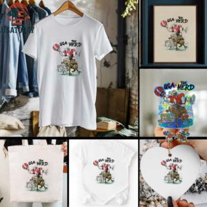 Official UGA Georgia Bulldog Vs The Herd Do Not Pet The Fluffy Cow Mascot Patrick Carlson t shirt