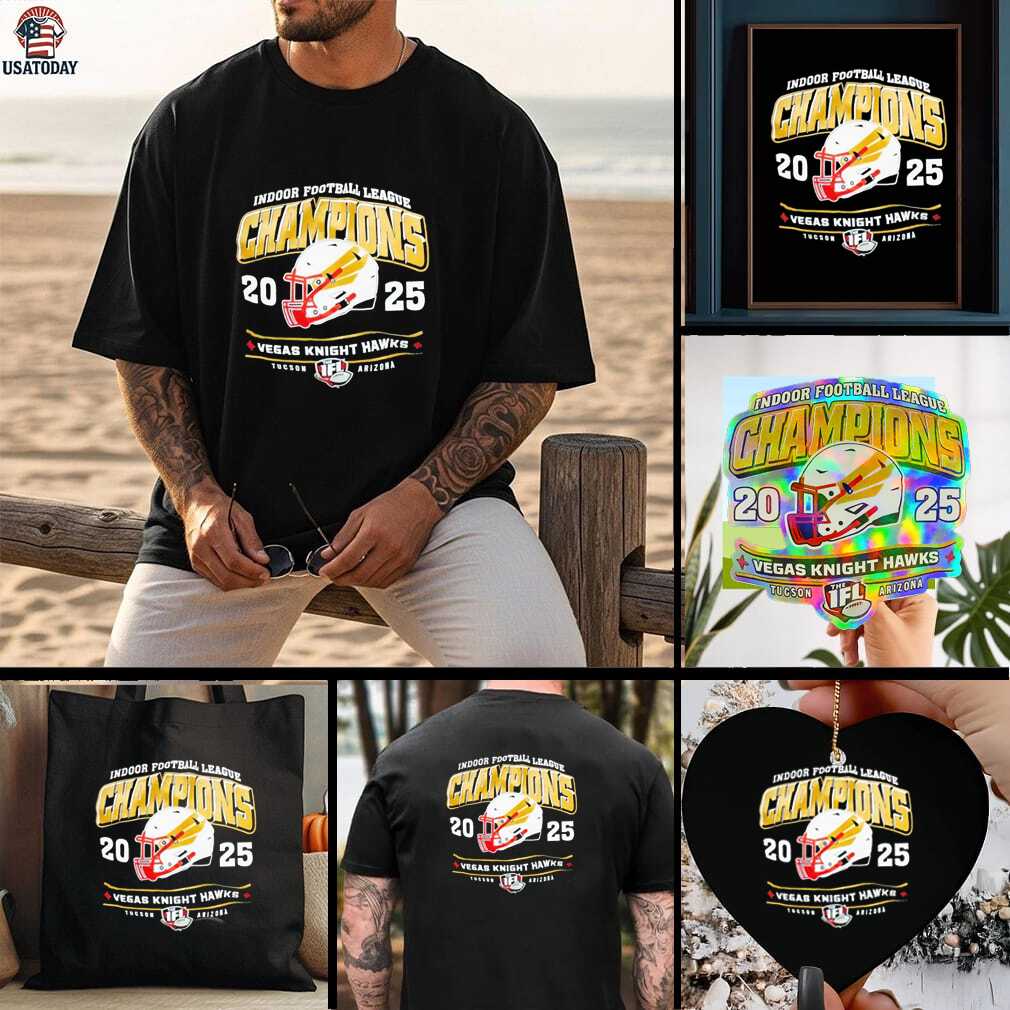 Official Vegas Knight Hawks 2025 IFL Champions Shirt Official Vegas Knight Hawks 2025 IFL Champions Shirt
