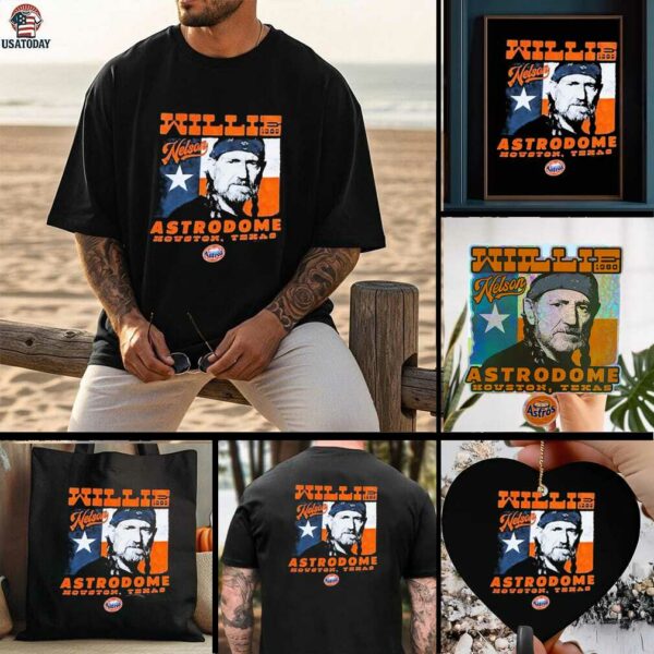 Official Willie Nelson Astrodome Houston Texas Shirts