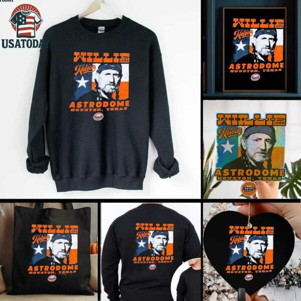 Official Willie Nelson Astrodome Houston Texas Shirts