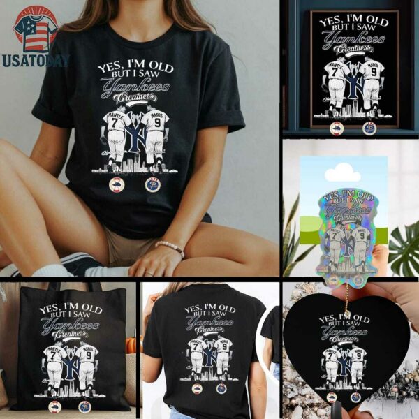 Official Yes I’m Old But I Saw New York Yankees Greatness Mantle And Maris Signatures Shirt