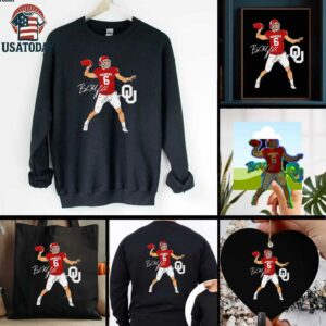 Oklahoma Football Baker Mayfield Superstar Pose signature style shirt