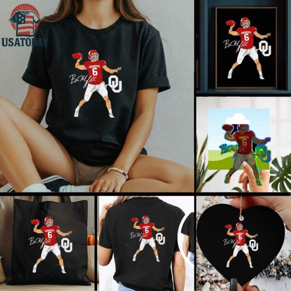 Oklahoma Football Baker Mayfield Superstar Pose signature style shirt