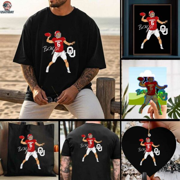 Oklahoma Football Baker Mayfield Superstar Pose signature style shirt