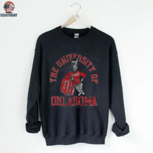 Oklahoma Sooners Vintage University of Oklahoma Mascot T Shirt