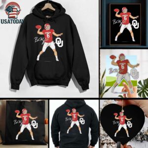 Oklahoma football Baker Mayfield superstar pose signature shirt