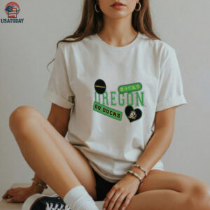 Oregon Ducks Go Ducks heart shirt