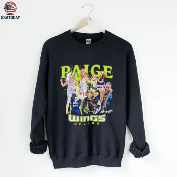Paige Bueckers Dallas Wings WNBA All Star collage signature shirt