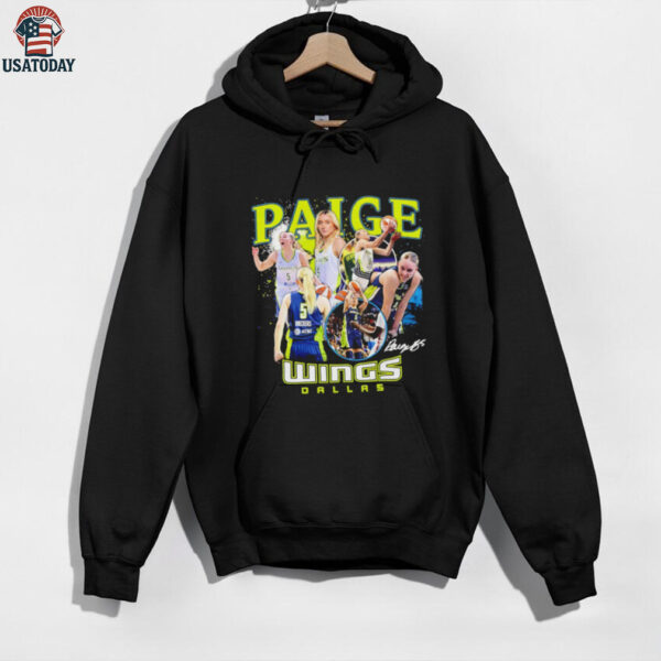 Paige Bueckers Dallas Wings WNBA All Star collage signature shirt