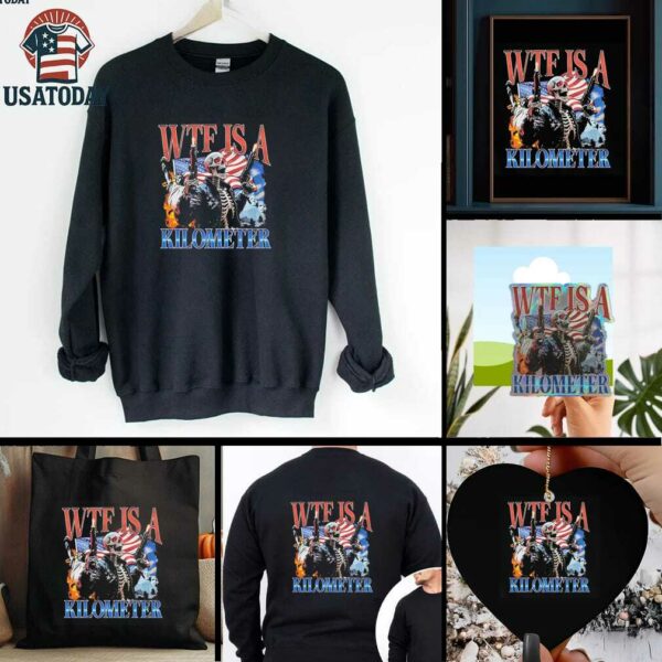 Patriot skeleton wtf is a kilometer shirt
