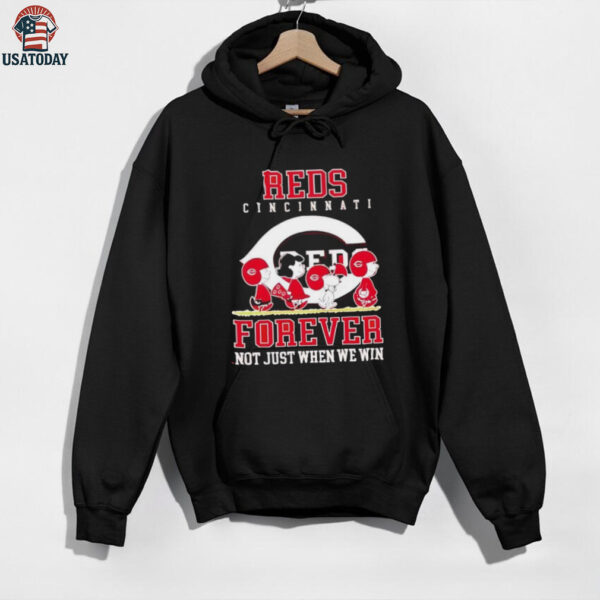 Peanuts Characters x Cincinnati Reds forever not just when we win shirt