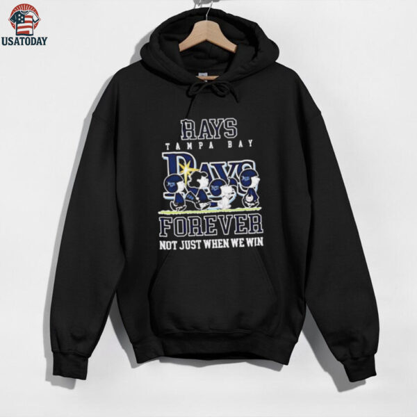 Peanuts Tampa Bay Rays forever not just when we win shirt