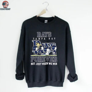 Peanuts Tampa Bay Rays forever not just when we win shirt