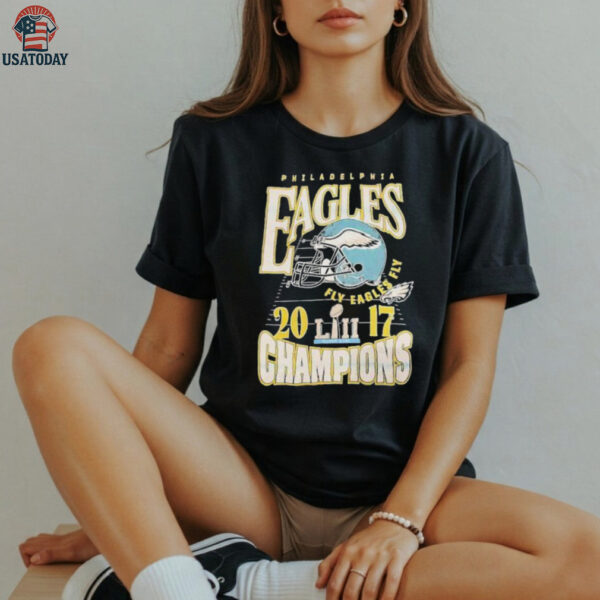 Philadelphia Eagles Fly Eagles Fly Super Bowl Lii Champions 2017 Shirt