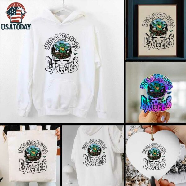 Philadelphia Eagles X Grateful Dead mascot logo shirt