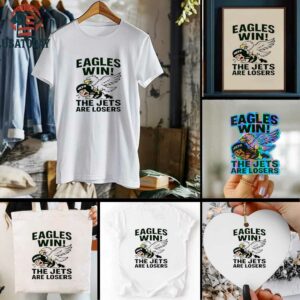 Philadelphia Eagles win New York Jets are losers NFL 2025 cartoon shirt