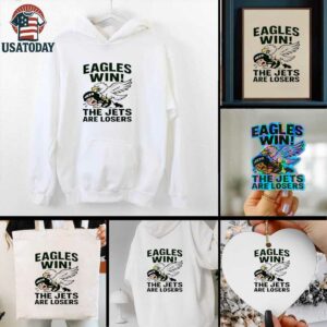 Philadelphia Eagles win New York Jets are losers NFL 2025 cartoon shirt