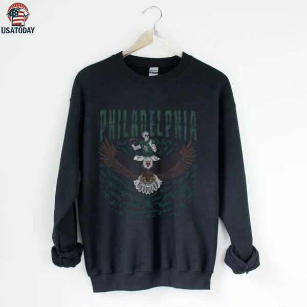 Philadelphia Football Skull Vintage Shirt