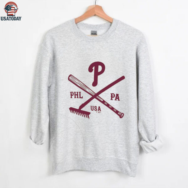 Philadelphia Phillies Fanatics Cream Nostalgia Stadium Slub T Shirt