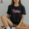 Philadelphia Phillies Stars Script Retro Chase Utley Tribute Shirt
