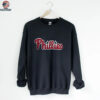 Philadelphia Phillies Stars Script Retro Chase Utley Tribute Shirt