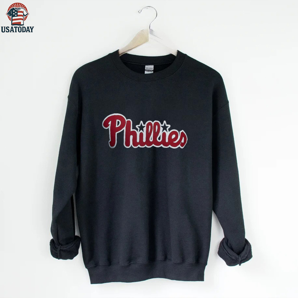 Philadelphia Phillies Stars Script Retro Chase Utley Tribute Shirt Philadelphia Phillies Stars Script Retro Chase Utley Tribute Shirt