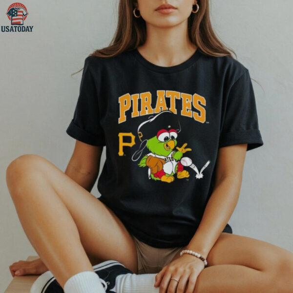 Pittsburgh Pirates Parrot Mascot Baseball T Shirt