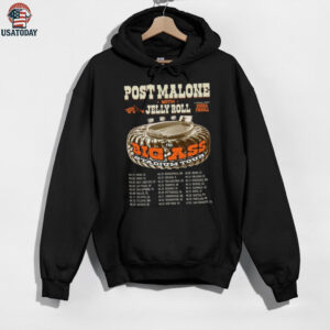 Post Malone Jelly Roll Tour Big Ass Stadium Tour Country Concert T Shirt