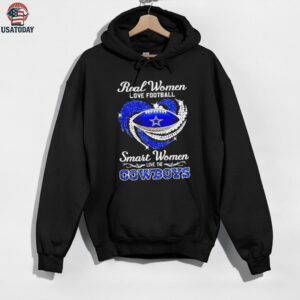 Real women love football smart women love the Cowboys shirt