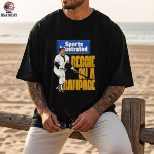 Reggie Jackson Sports Illustrated & New York Yankees Rampage shirt
