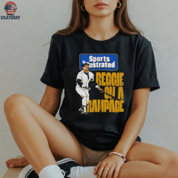 Reggie Jackson Sports Illustrated & New York Yankees Rampage shirt