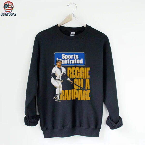 Reggie Jackson Sports Illustrated & New York Yankees Rampage shirt