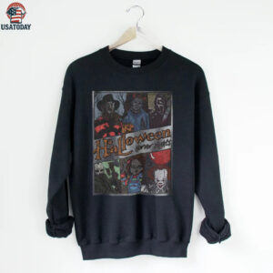 Retro Horror Characters Halloween Shirt