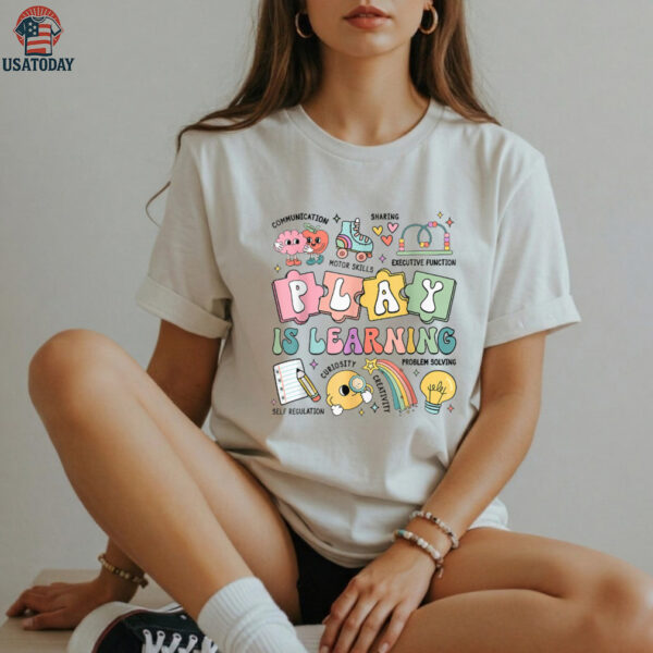 Retro Play Is Learning Kindergarten Teacher Team Shirt