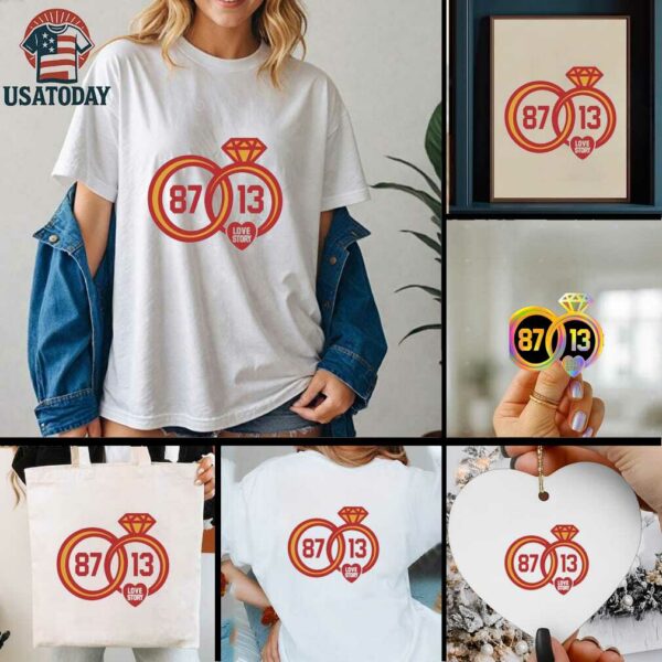 Rings 18 13 love story Taylor and Travis Kelce Engaged shirt