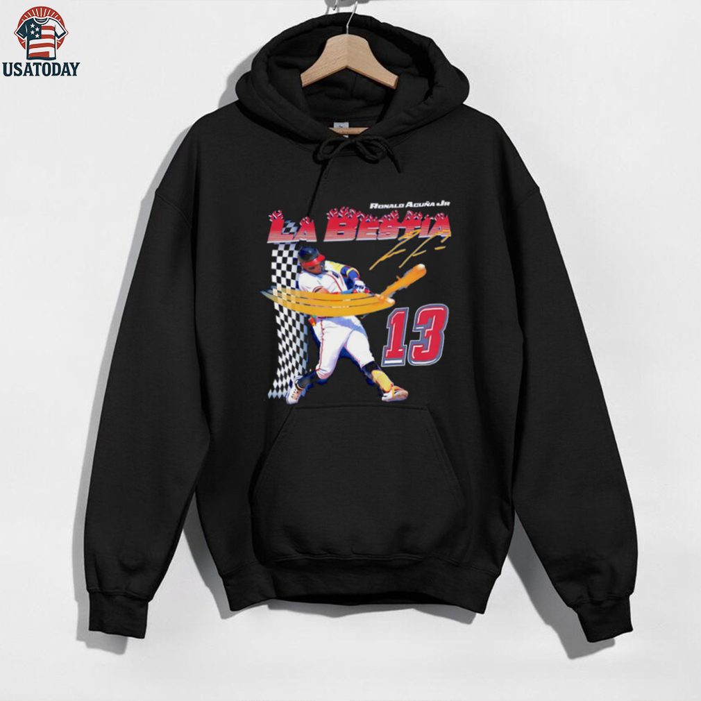 Ronald Acuña Jr. La Bestia Atlanta Braves Baseball signature shirt Ronald Acuña Jr. La Bestia Atlanta Braves Baseball signature shirt