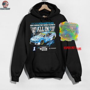 Ross Chastain 2025 NASCAR Cup Series Playoffs all in every lap signature shirt