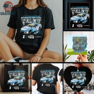Ross Chastain Checkered Flag Sports 2025 NASCAR Cup Series Playoffs Busch Light T Shirt