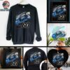 Ross Chastain Checkered Flag Sports Black 2025 NASCAR Cup Series Playoffs Busch Light T Shirt