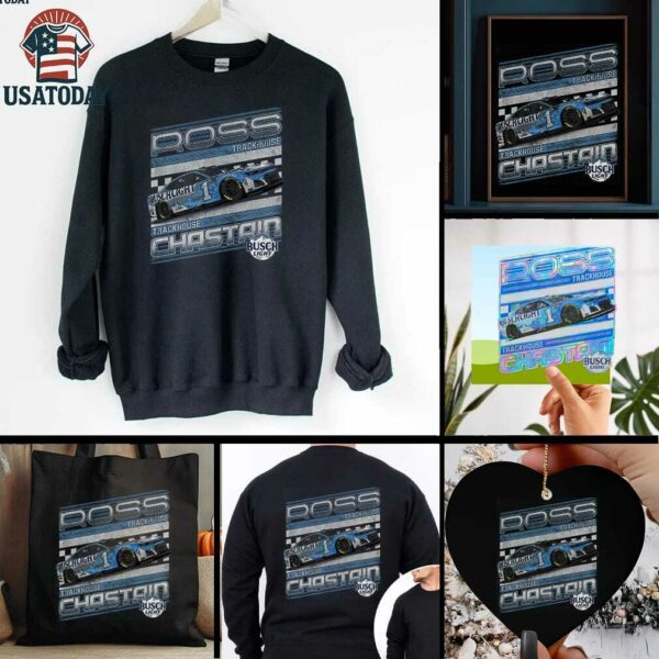 Ross Chastain Trackhouse Racing Team Collection Busch Light Car T Shirt