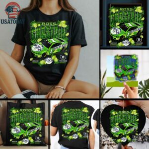 Ross Chastain Trackhouse Racing Team Collection Busch Light Lime Car T Shirt