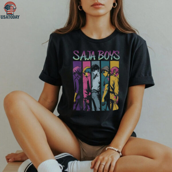 SAJA Boys Colorful Anime Inspired Shirt