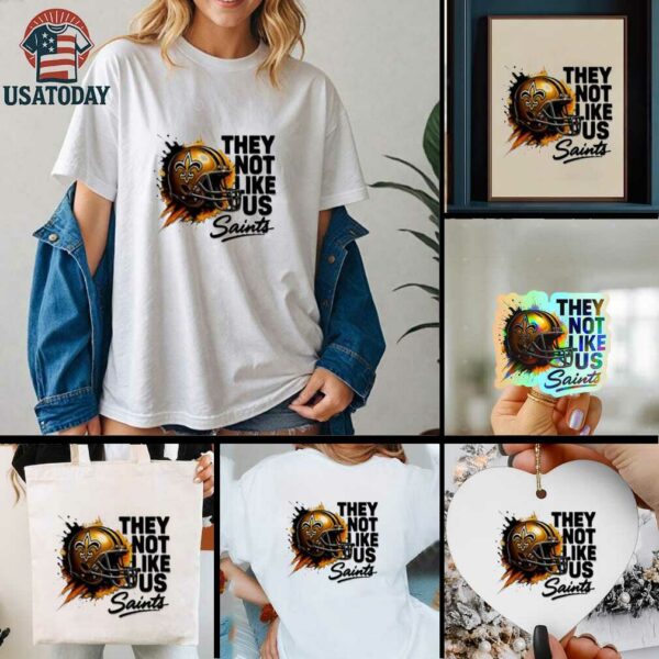 Saints Helmet They Not Like Us shirt