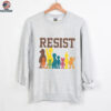 Save PBS Resist Political Protest Retro Public Hands Off Broadcasting Service Shirt