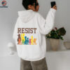 Save PBS Resist Political Protest Retro Public Hands Off Broadcasting Service Shirt